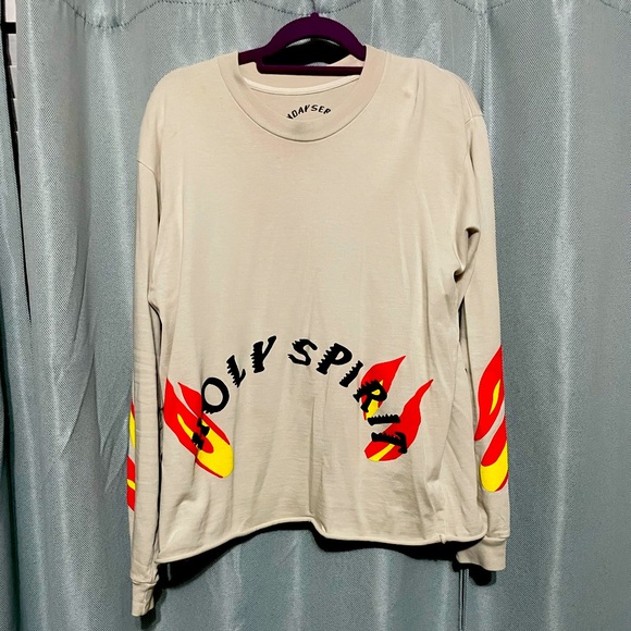 Kanye West Sunday Service Hoodie Autumn And Winter Paris Girl Printed Distressed Vintage Fleece-Lined Hoodie main image 1